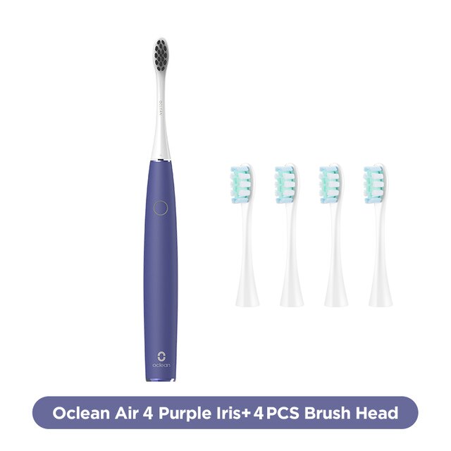 Oclean Air 2 Sonic Electric Toothbrush IPX7 Waterproof Quiet Smart Tooth Brush for Adult Fast Charging 3 Brushing Modes: PE4ST