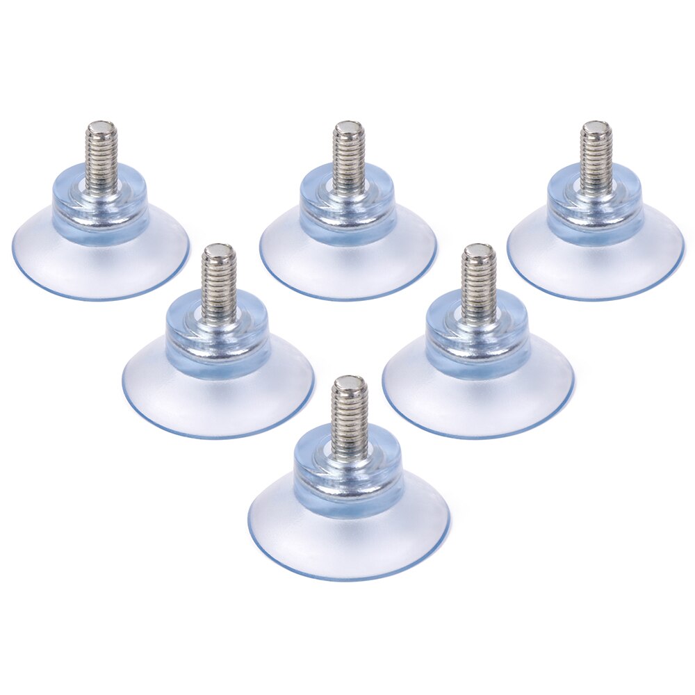 Ganchos de plástico m6/m8, ganchos para mesa de vidro, ventosa forte de sucção, substituições de vidro, transparente, parafuso de armazenamento, ferramenta com 10 peças
