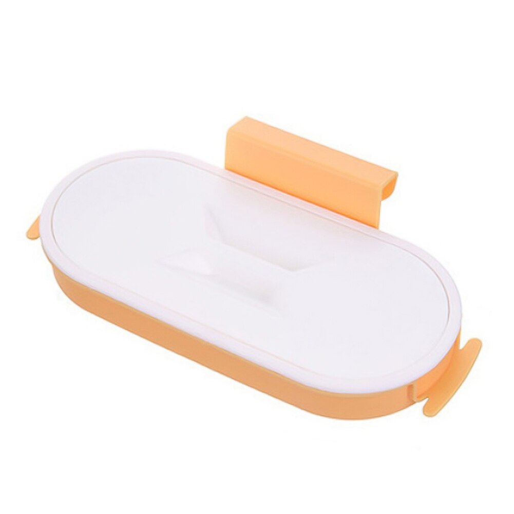 Practical Garbage Bag Bracket Waste Bin Hanger Organizer Hanger Dark Blue Trash Bag Hanging Holder For Kitchen Cupboard Door: Yellow