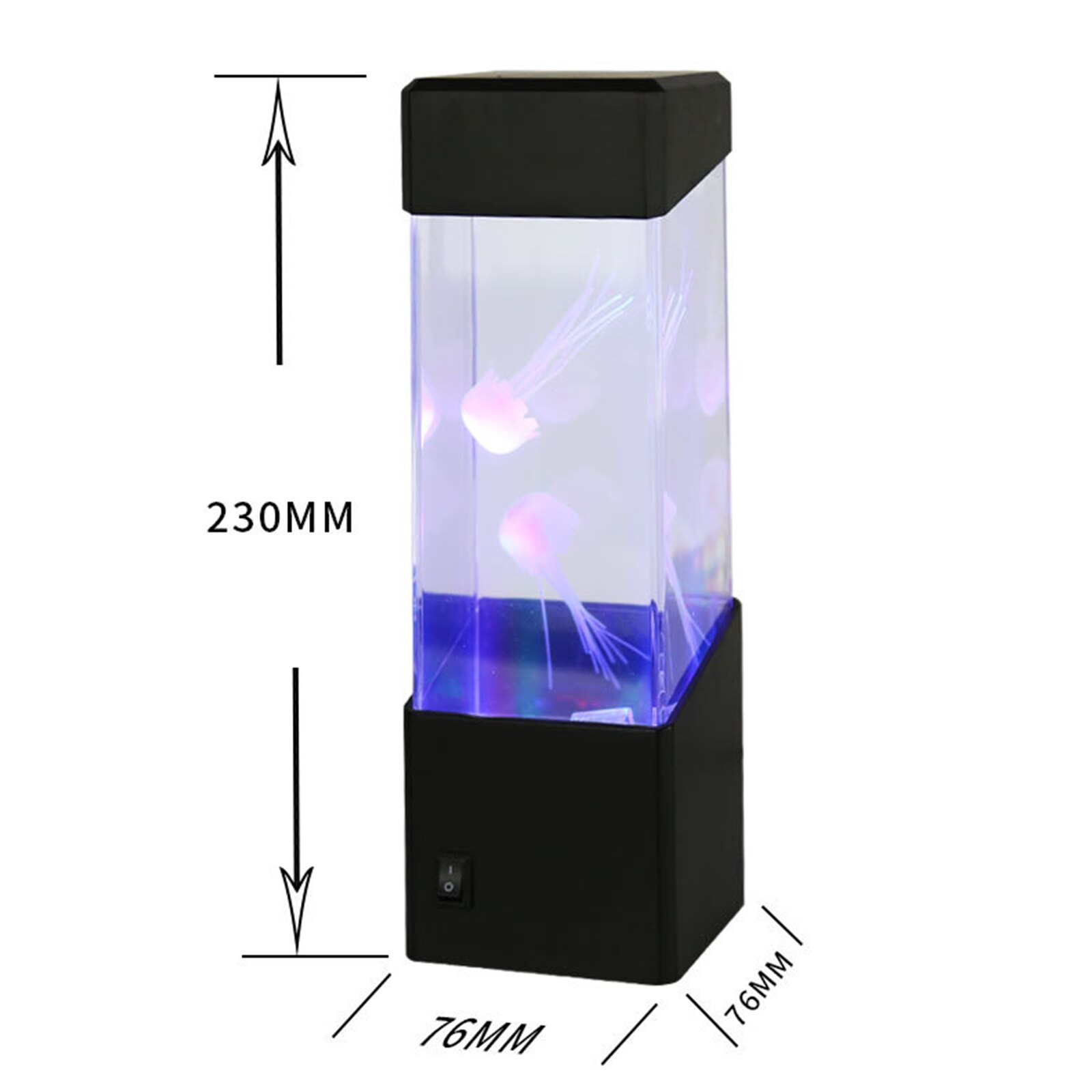 Kwallen Nachtlampje Mini Desktop Aquarium Kwallen Mood Light Met Kleur Veranderende Licht Effect Voor Studie, Kinderkamer