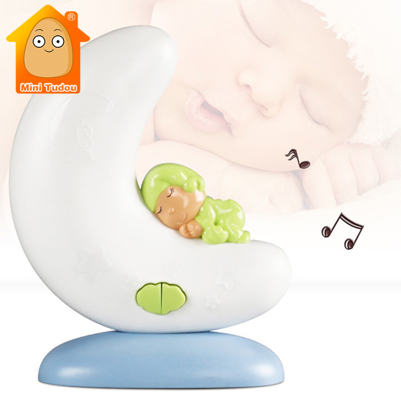 Baby-Musical Nachtlicht SchöNe LED Musik Mond Lampe Karikatur Kleinkind Bett Glocke Rassel FrüHenne Lernen Pädagogisches Spielzeug Für freundlicher