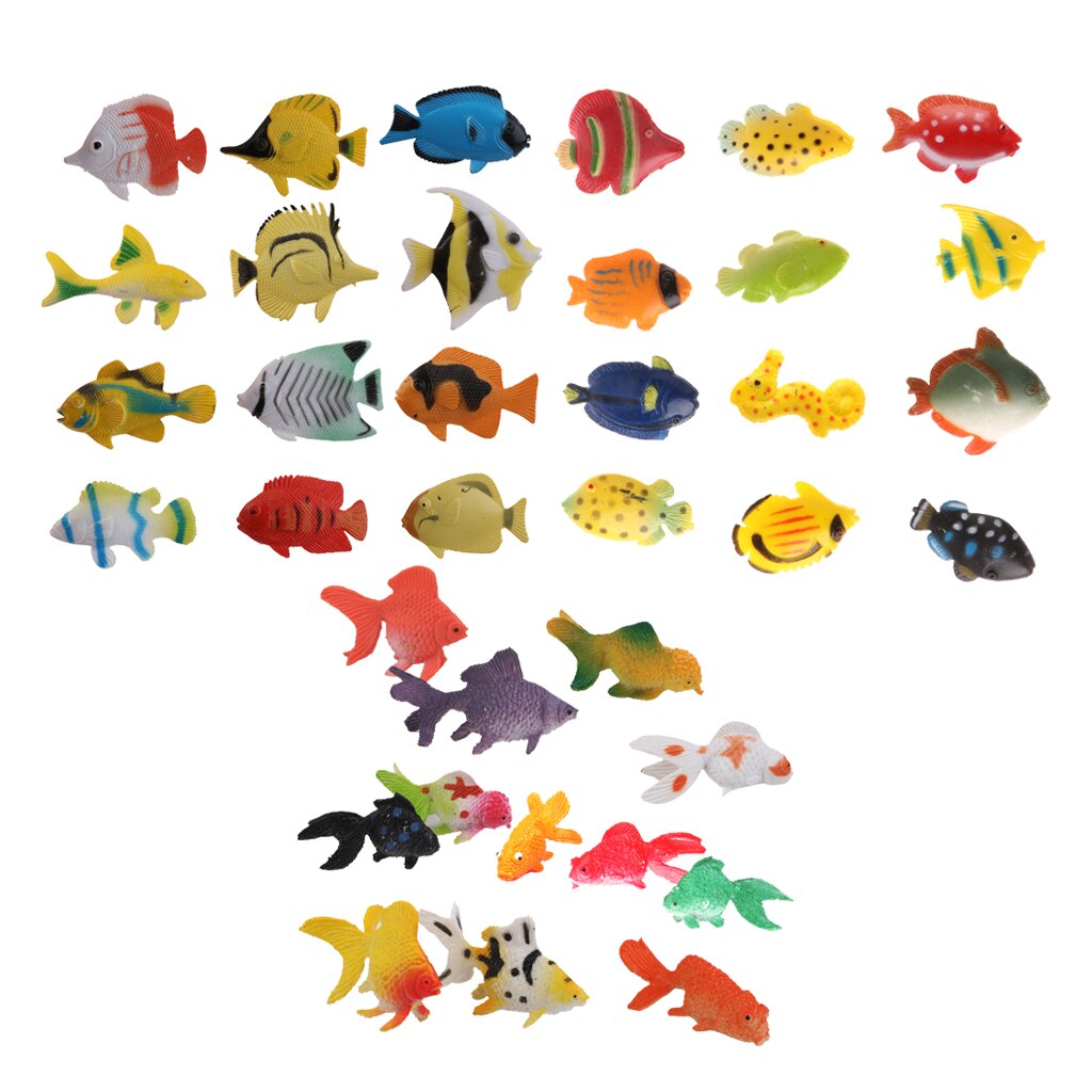 36 Plastic Tropical Aquatic Sea Fish Ocean Creatures Animals