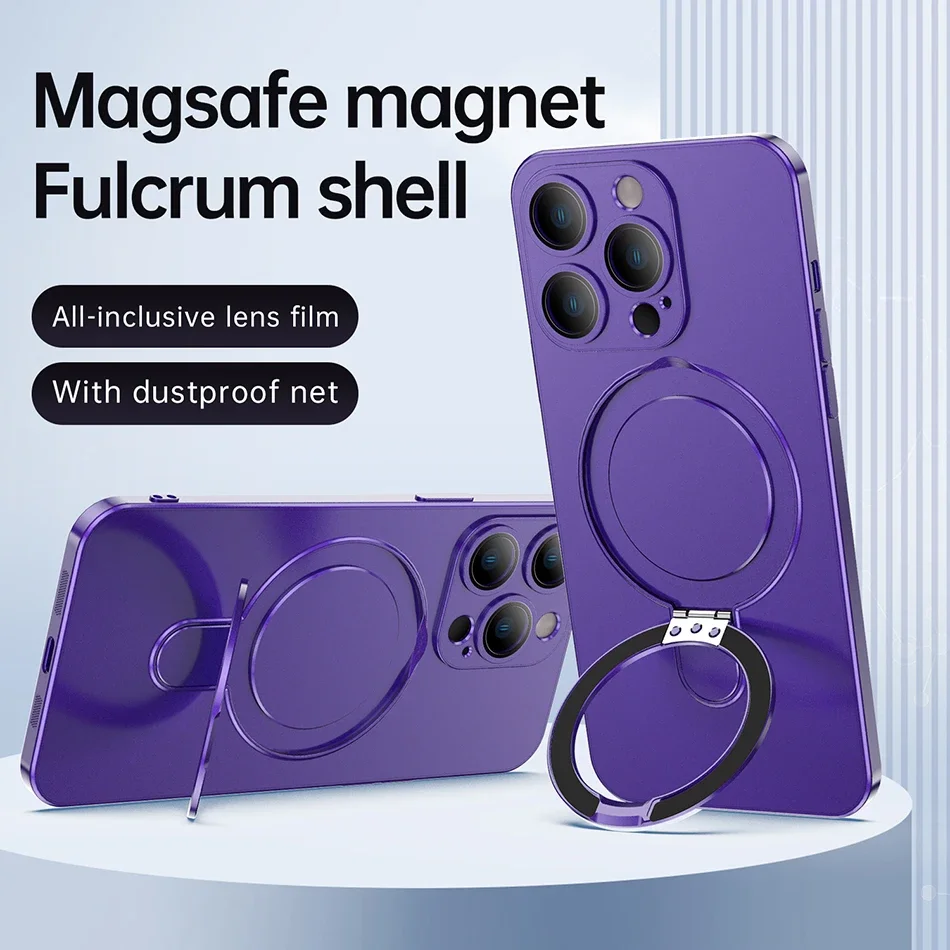 Coque de charge sans fil pour iPhone, iPhone 15, 14 Plus, 13, 12 Pro Max, prise magnétique en métal, coque de téléphone à induction