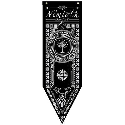 Erebor Arkenstone Lotr Flagge Rivendell Rohan Arthedain Ancalagon die Schwarz Saruman Wohnkultur Fahnen Banner Dekoration Valance S2: Nimloth