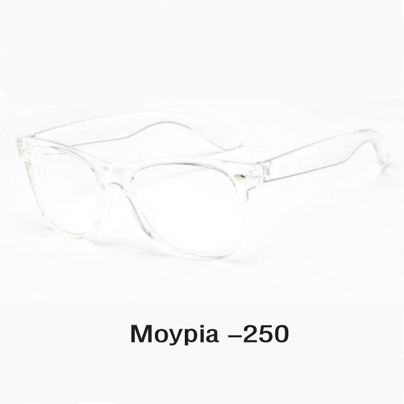 Transparent Finished Nearsight Myopia Glasses Clear Spectacle Nearsighted For Women&Men With Diopter -1.0-1.5-2.0...-4.0: Transparent  -250