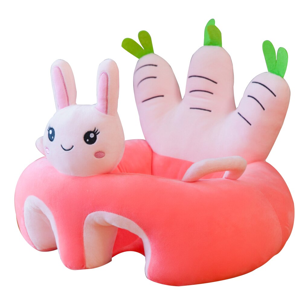 Enfants en peluche canapé Support siège bébé en peluche chaise apprendre à s'asseoir Anti-chute siège couverture enfant en bas âge nid lavable berceau canapé chaise: F