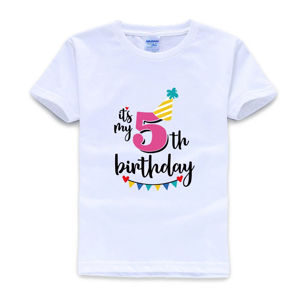 E 'Il Mio 5th Quinta Cinque Di Compleanno T-Shirt-Bambini Bambini Della MAGLIETTA Delle Ragazze Della Torta Smash: Colore rosa / 10T