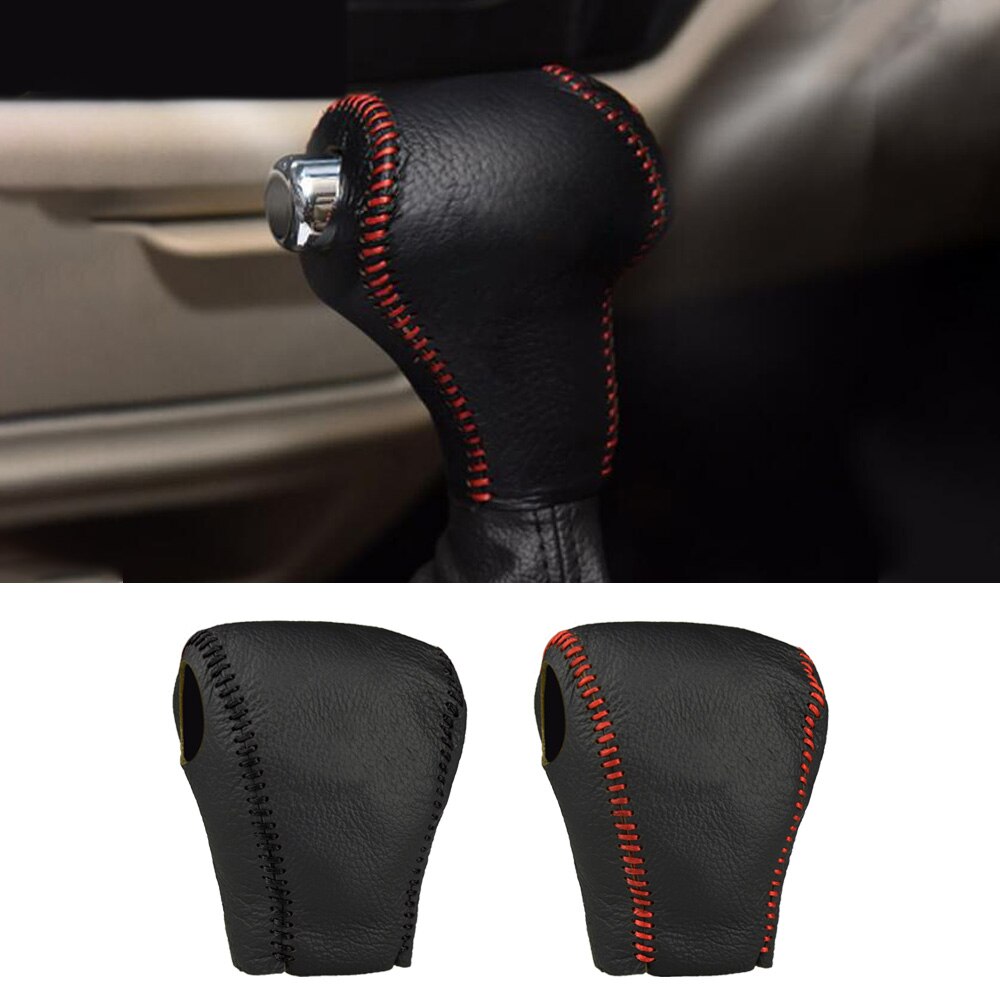 Leder Auto schaltknauf abdeckung Kragen kopf fallen für Kia Sportage R Cerato K3 K5 Sorento zubehör