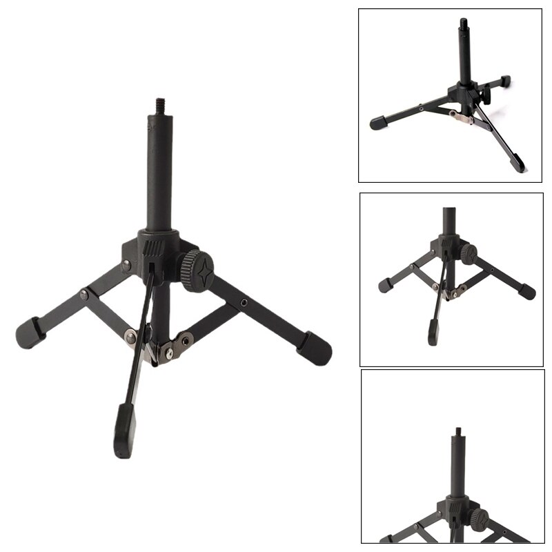 Opvouwbare Mini Tafelblad Statief Desktop Microfoon Stand Houder Met Schroefdraad Voor De Meeste Standaard Microfoon