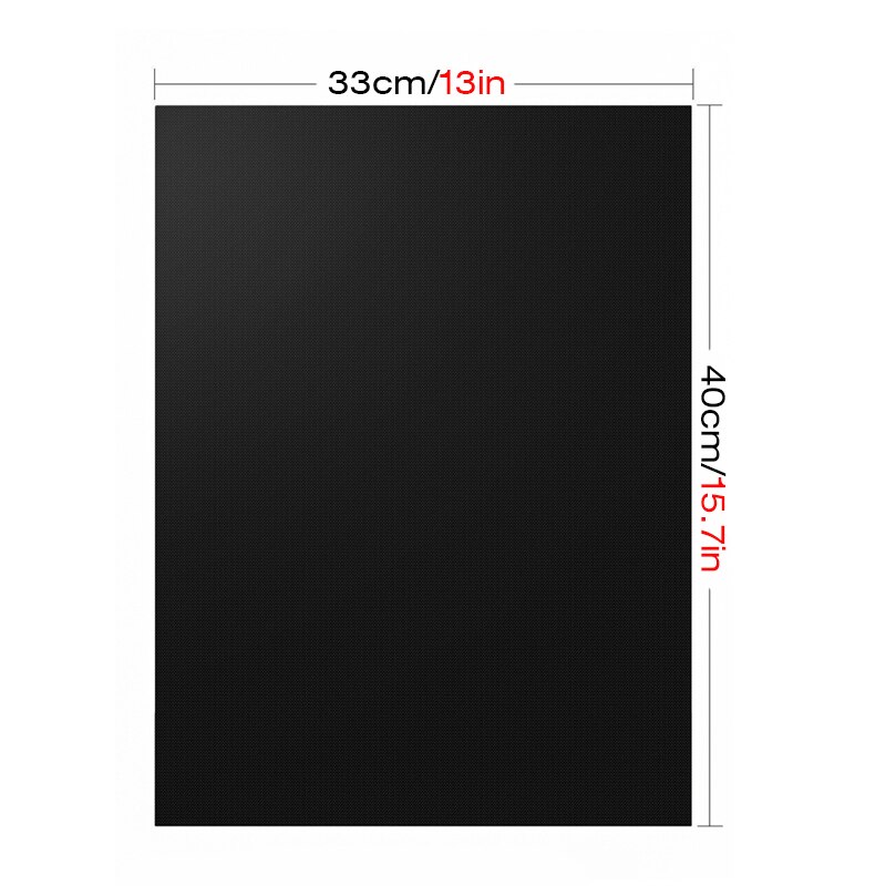 5pcs/lot Black BBQ Grill Mat Non-stick Heat Resistant Grill Liner Portable Baking Sheet Easy Oil Clean Pad Barbecue Accessories