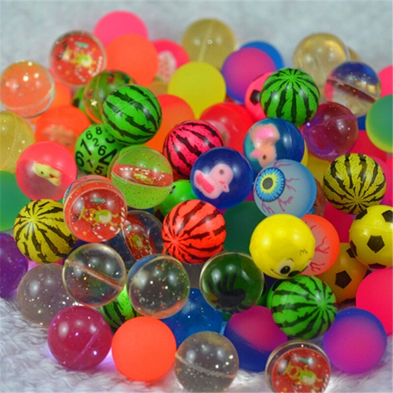 100Pcs Kids Magic Bouncy Springen Drijvende Stuiterende Ballen Rubber Voor Kinderen Zomer Water Zwembaden Speelgoed