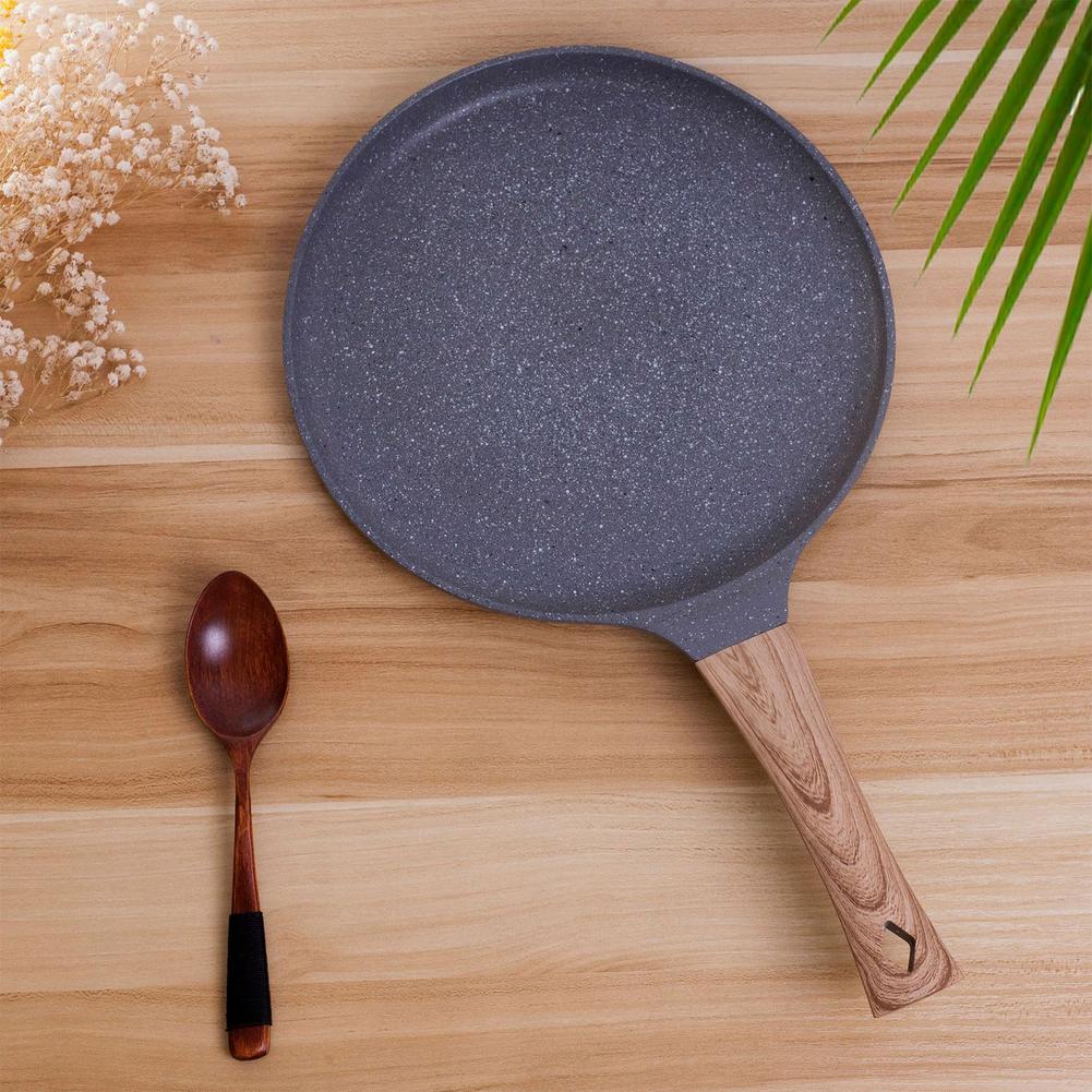 Pancake Pan Frying Eggs Household Non-stick Small Flat-bottomed Frying Pan Aluminum Alloy Pancake Shallow Frying Pan For Kitchen