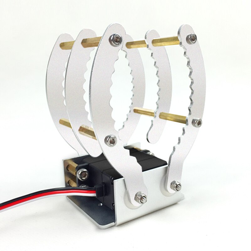 Metal robot klo mekanisk arm gripper stort drejningsmoment servo aluminiumslegering klo håndgreb til arduino diy stilk legetøjsdele