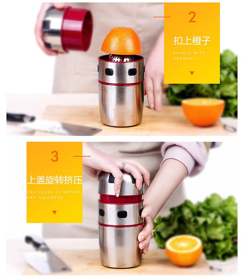 Portable Stainless Steel Small Juicer Extractor Manual Food Processors Squeezer Lemons Press Pomegranate Exprimidor Juicer EH50J