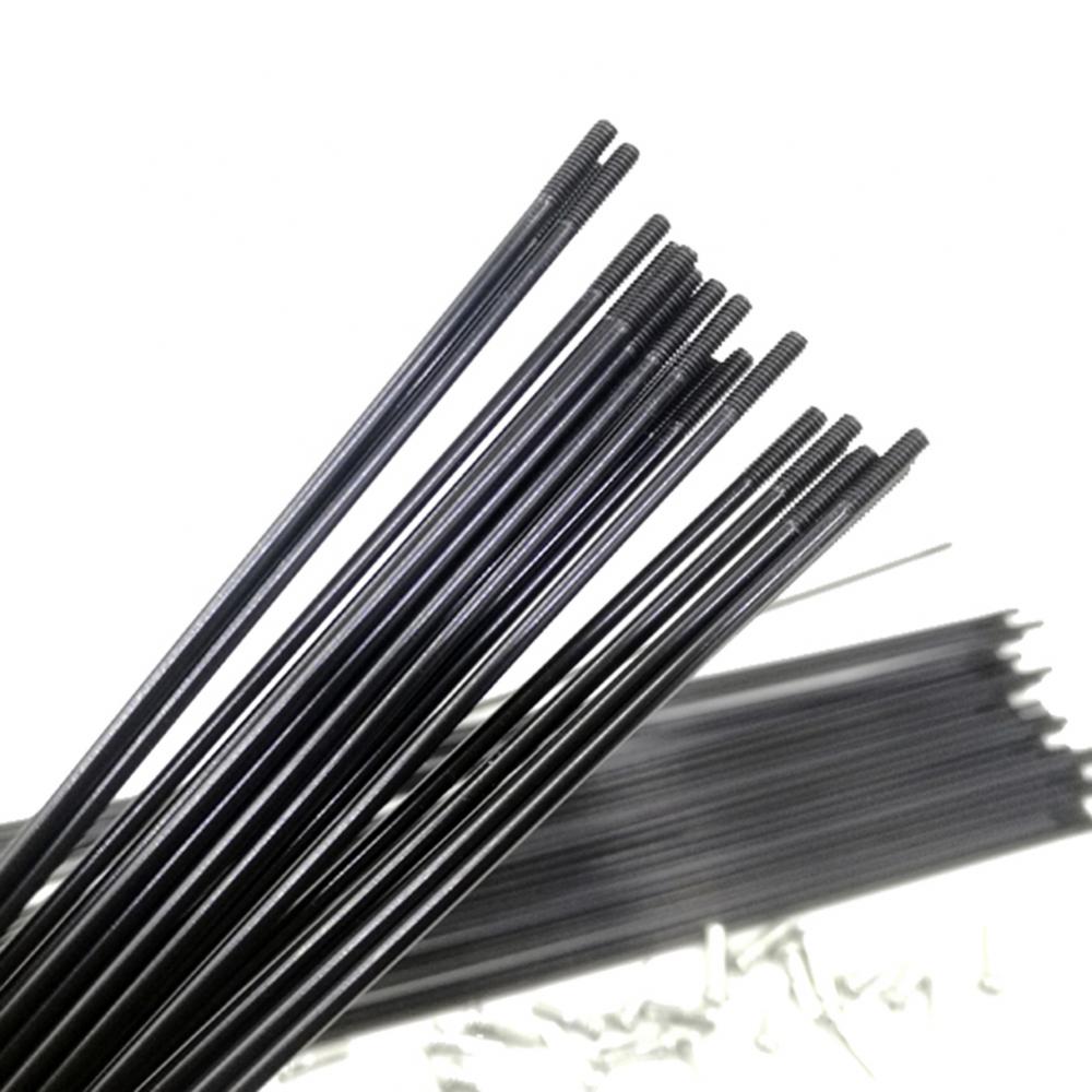 16Pcs bike bicycle high-carbon steel spokes and nipples/251/253/255/257/259/261/263/265/267/269 mm knitting needle
