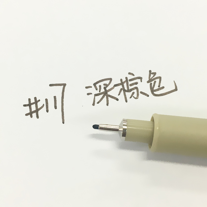 LE 0.45mm Art Markers Porous-Point Pens Student School Painting Line Drawing Colors Fineliner Sketch Pens Art Supplies: 05 Dark Brown