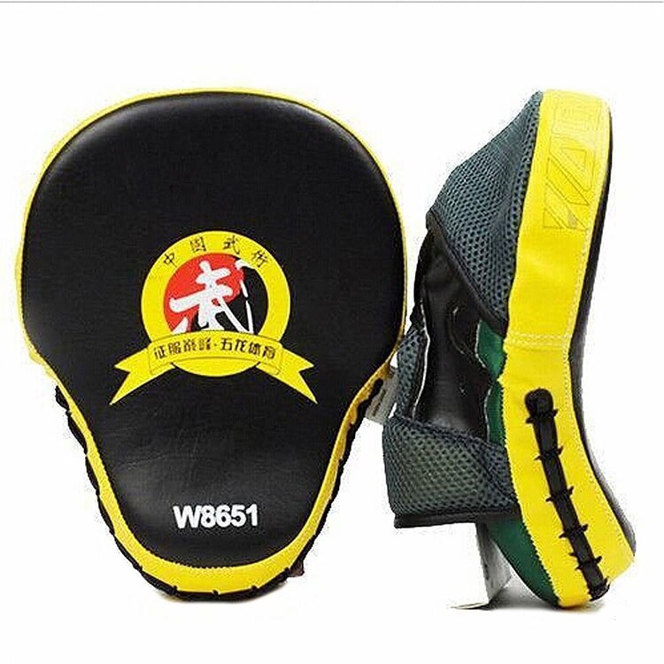 Hand Target MMA Focus Punch Pad Boxing Training Gloves Mitts Karate Muay Thai Kick Fighting Yellow Boxing Pads Kick Training