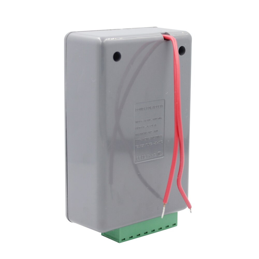 Interrupteur de contrôle d'accès d'alimentation cc 12V 3A, minuterie réglable AC 90V-260V entrée NO/NC sortie pour serrure électrique