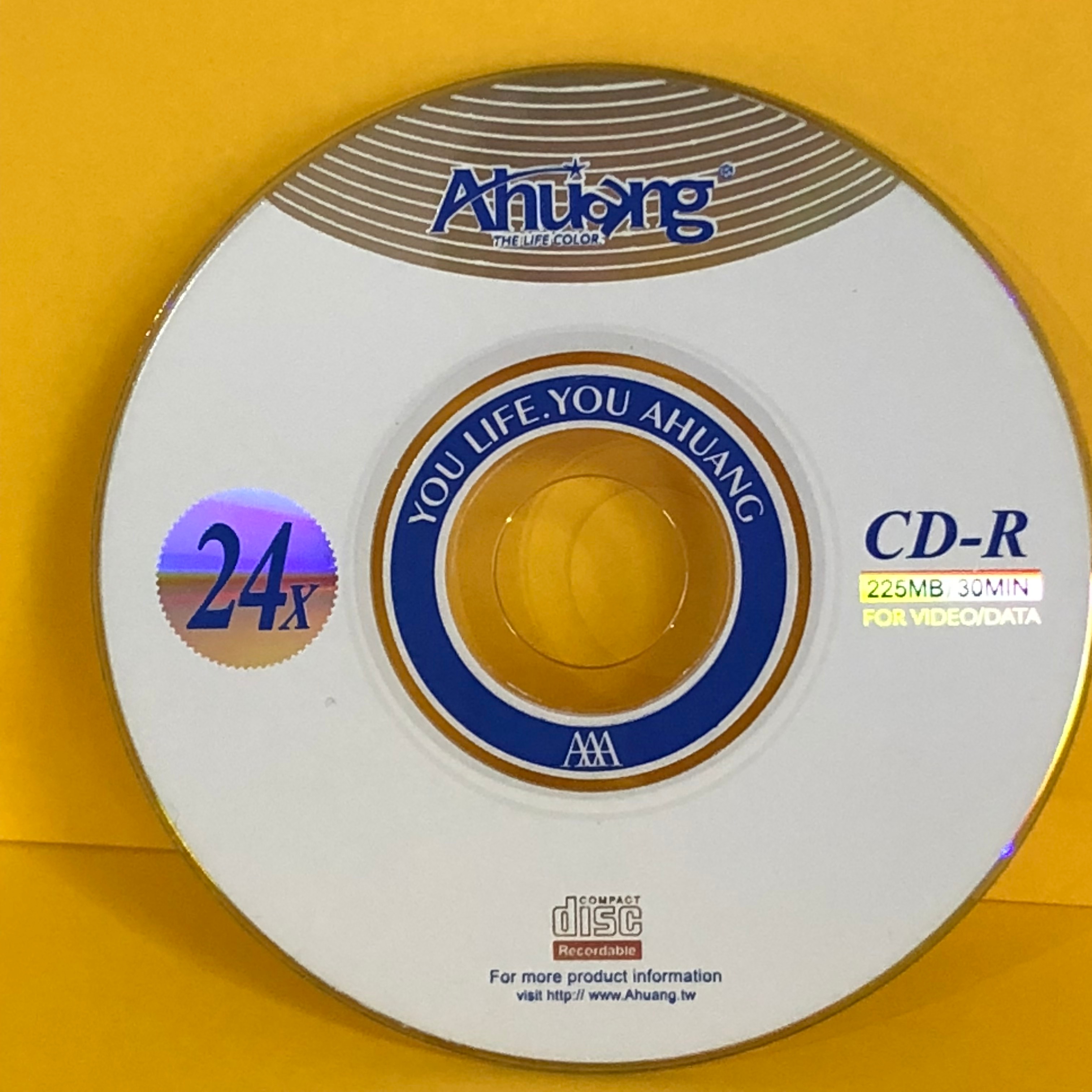 50 Discs Ahuang Grade A 225MB 24x Blank Printed Mini CD-R Disc