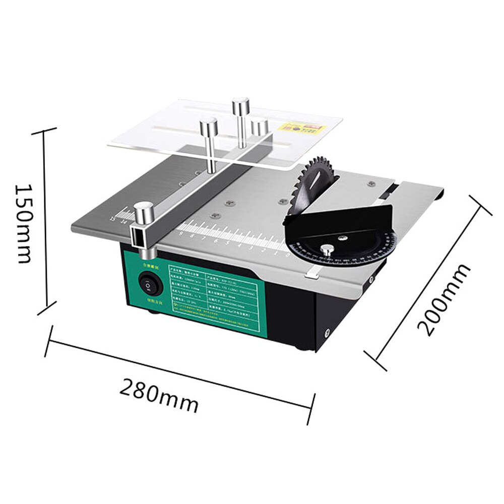 Mini Table Saw Angle Adjustable Electric Desktop Saws Household DIY Cutting Grinding Tool Woodworking Lathe Machine