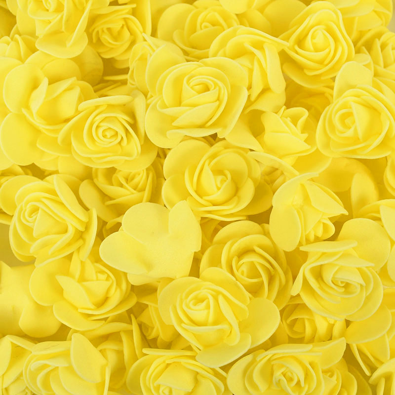 100/300Pcs 3cm Foam Rose Artificial Flowers Head Teddy Bear Roses Handmade DIY Decoration Wedding Valentines Day Home Decor: XS / VIOLET/紫罗兰