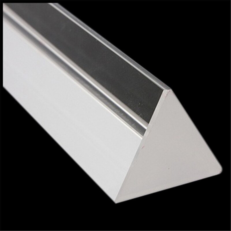 6 " optisch glas drievoudig driehoekig prisma natuurkunde onderwijs lichtspectrum 15cm