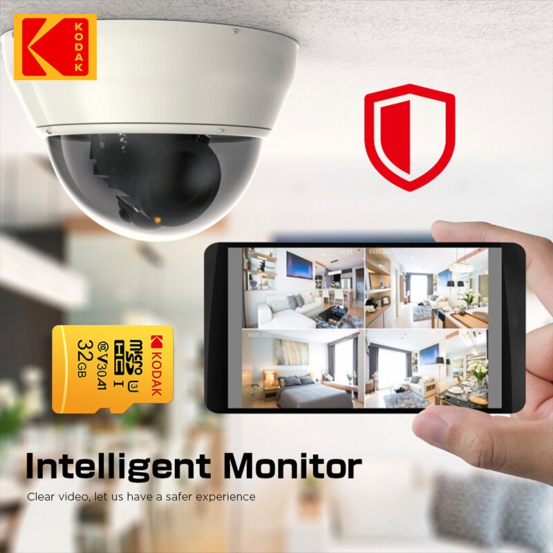 Oryginalny Kodak U3 A1 V30 MicroSD 128 GB 32 GB 64 GB 256 GB Klasa 10 Karty 32 64 128 256 GB Karta pamięci telefonu wideo