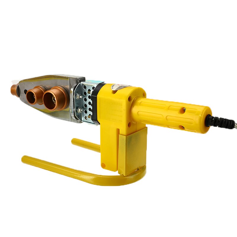 220V 8Pcs Automatic Electric Welding Tool Heating PPR PE PP Tube Welded Pipe Welding Machine+ Heads+ Stand+Box Yellow