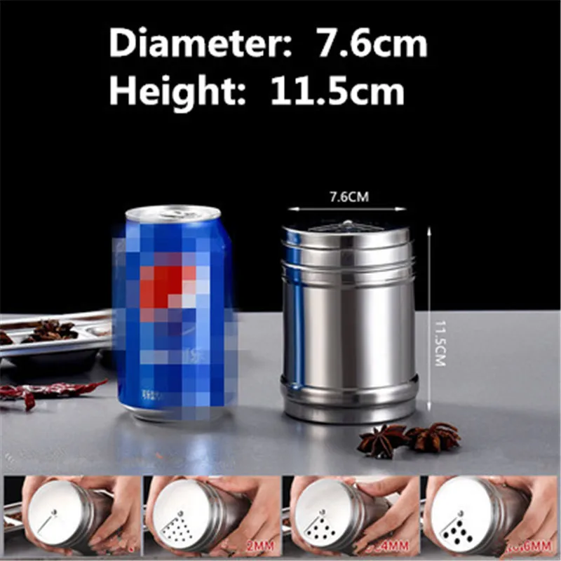 Caja de condimentos para barbacoa, tarro de comino, tarro de condimentos comercial, Caja de almacenamiento de especias, estante de especias, tarro de pimienta, pulverizador: 6