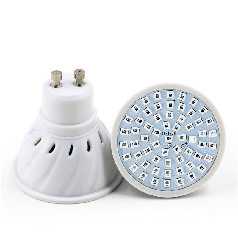 Led Grow Light MR16/E14/GU10/E27 Groeiende Lamp Lampen AC220V 60Leds/80leds Lampe Plante Groeien Blulb Lamp