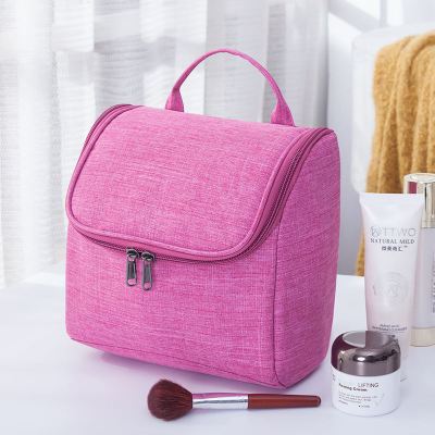 Neue Wasserdichte Männer Hängen Make-Up Tasche Oxford Reise Veranstalter Kosmetik Tasche für Frauen Necessaries Machen Up Fall Waschen Kulturbeutel: Pink C