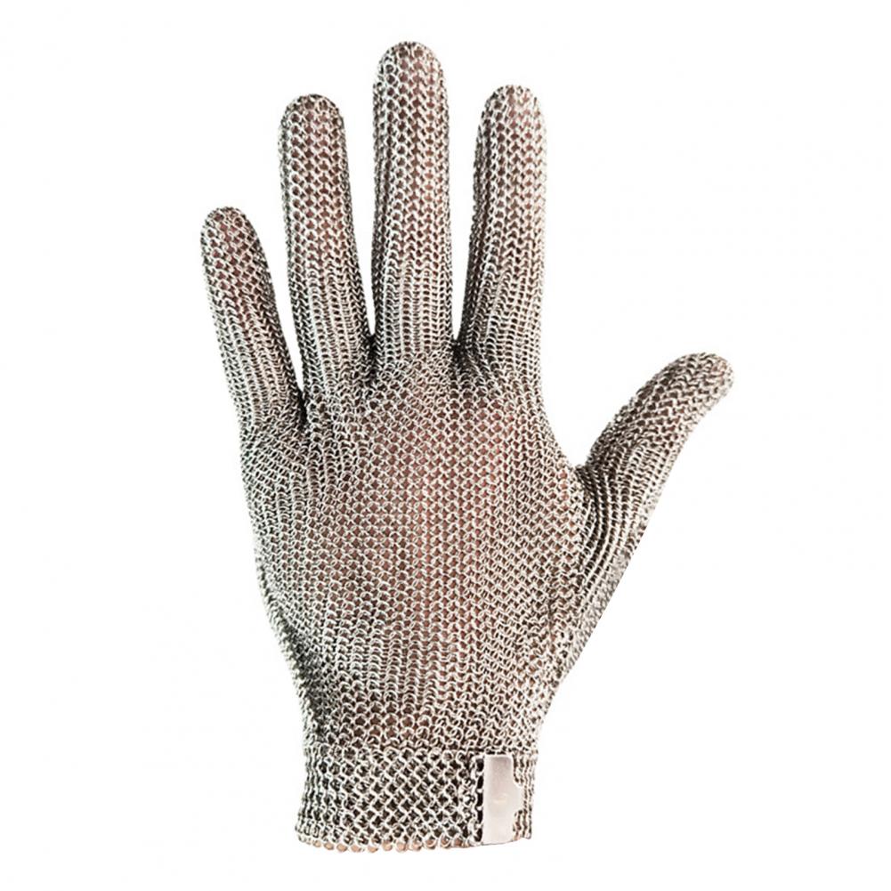 Schnittfester Handschuh, Edelstahlgeflecht, Metallhandschuh, verstellbare Handgelenkschnalle, Mehrzweck-Metzgerhandschuh zum Kochen in der Küche: verrotten