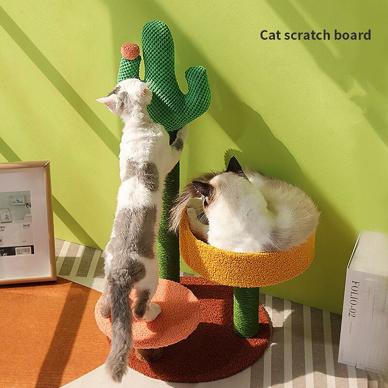 Cactus Kat Krabpaal Met Sisal Touw Kat Scratcher Cactus Voor Katten Scratch Kitten Speelgoed Kat Nest Tree Huis Meubels shelve