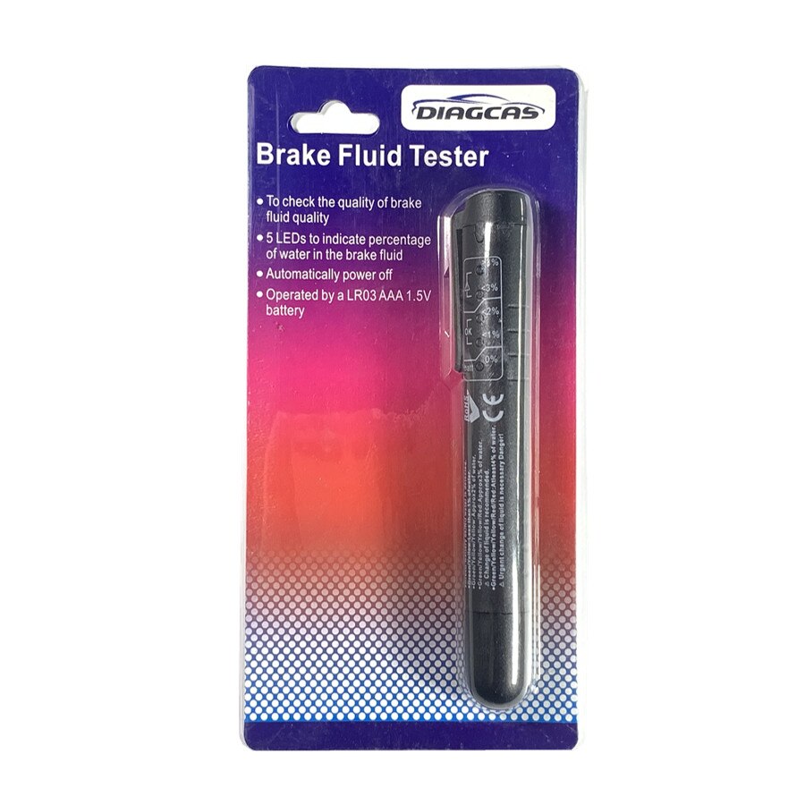 Car Brake Fluid Tester Car Diagnostic Accurate 5 LED Oil Check Pen Universal Brake Fluid Tester Auto Automotive Testing