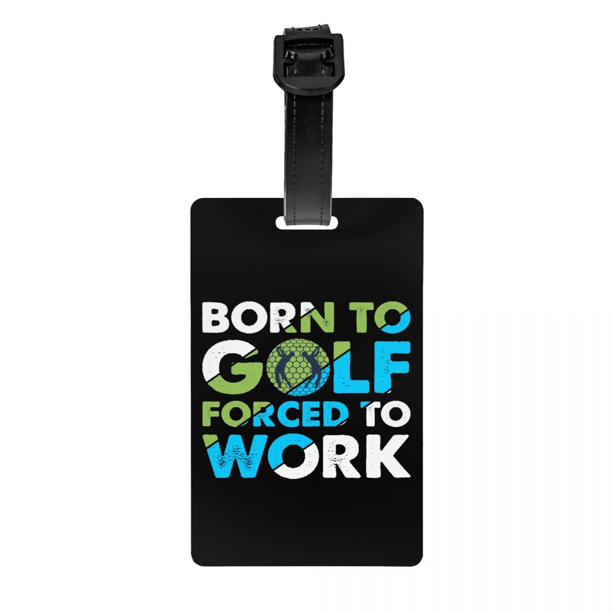 Blijf Kalm En Speel Golfbagagelabels Voor Koffers Schattige Bagagelabels Privacy Cover Id Label: Licht Groen