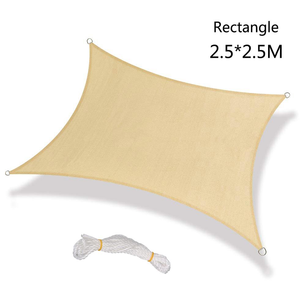 Rechthoek Zon Onderdak Zonnescherm Bescherming Outdoor Waterdichte Luifel Tuin Patio Zwembad Zonnezeil Luifel Camping Picknick Tent: 8