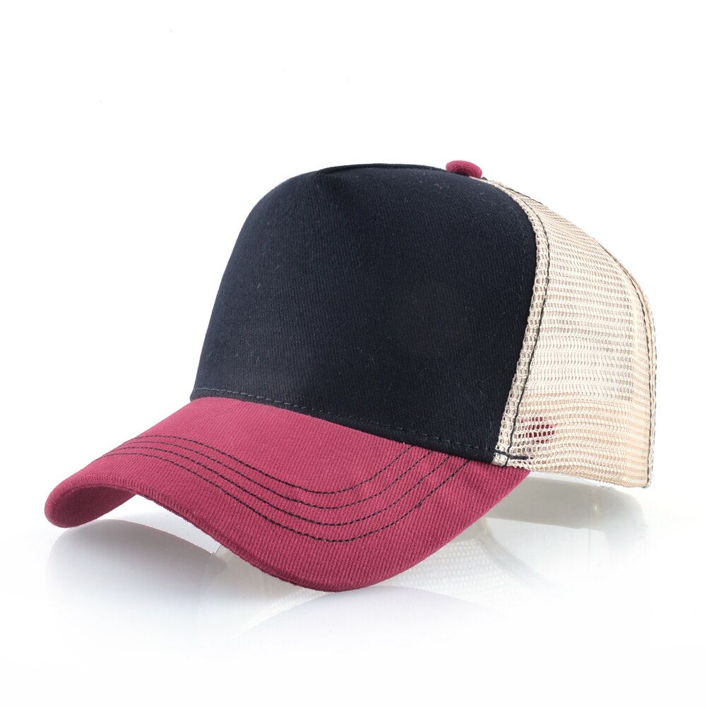 Casquette de Baseball à motif de cochon brodé pour hommes et femmes, chapeau d'été en maille, style Hip Hop, visière de camionneur: MULTI