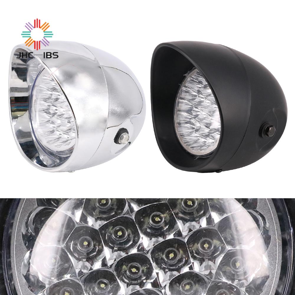 Motorcycle Universal 12V Retro Front Headlight Headlamp For Harley Touring Chopper Bobber Triumph Custom off-road Cafe Racer