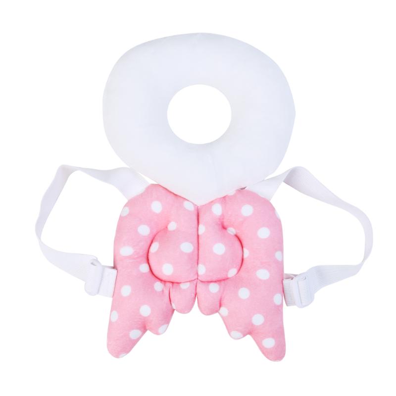 Baby Head Bescherm Pad Kussen Kids Peuter Bescherming Hoofdsteun Kussen Kleine Engelenvleugels Voorkomen Fall Baby Kussen: Roze