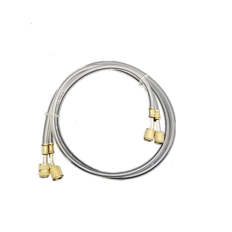 transparent refrigerant charging PVC hose Air conditioning pipe metric to inch joint double metric double inch joint