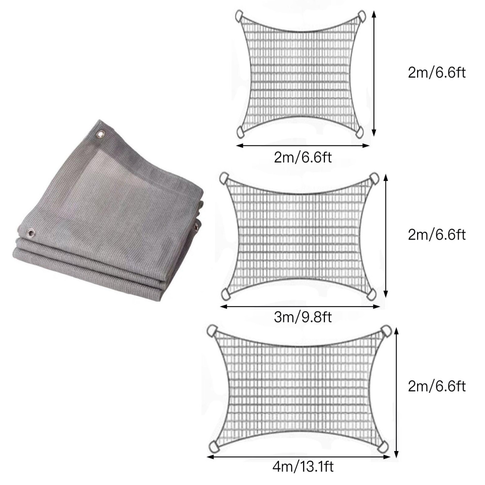 Sunscreen Roof Cover Balcony Sunshade HDPE Plant Shading Rate 95% Outdoor Garden Supplies Gray Shade Net
