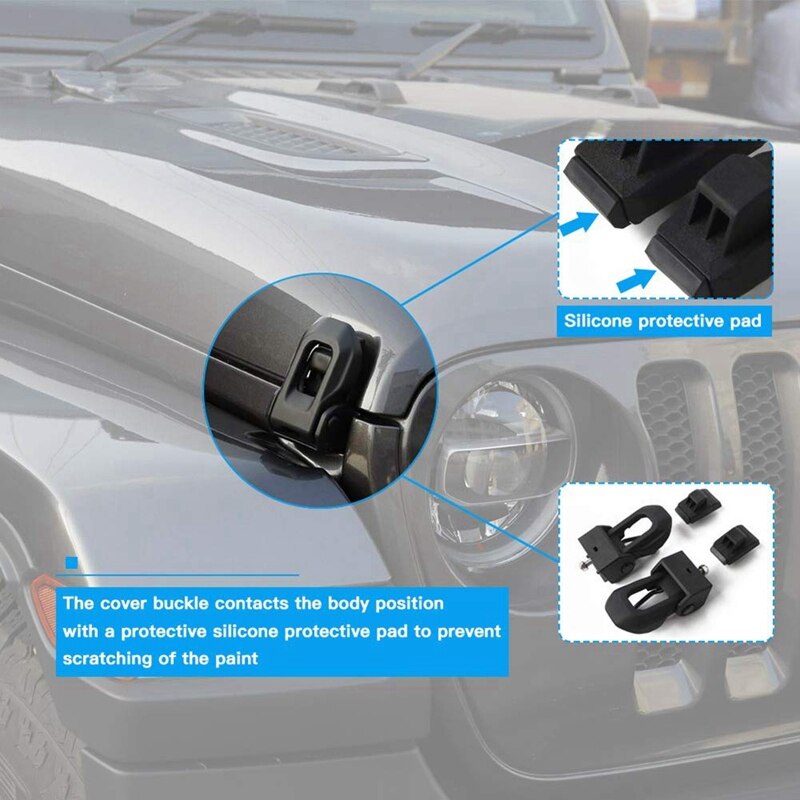 Locking Hood Catch Latches Hood Latch Hood Catch For 2007 Jeep Wrangler Jk Jl