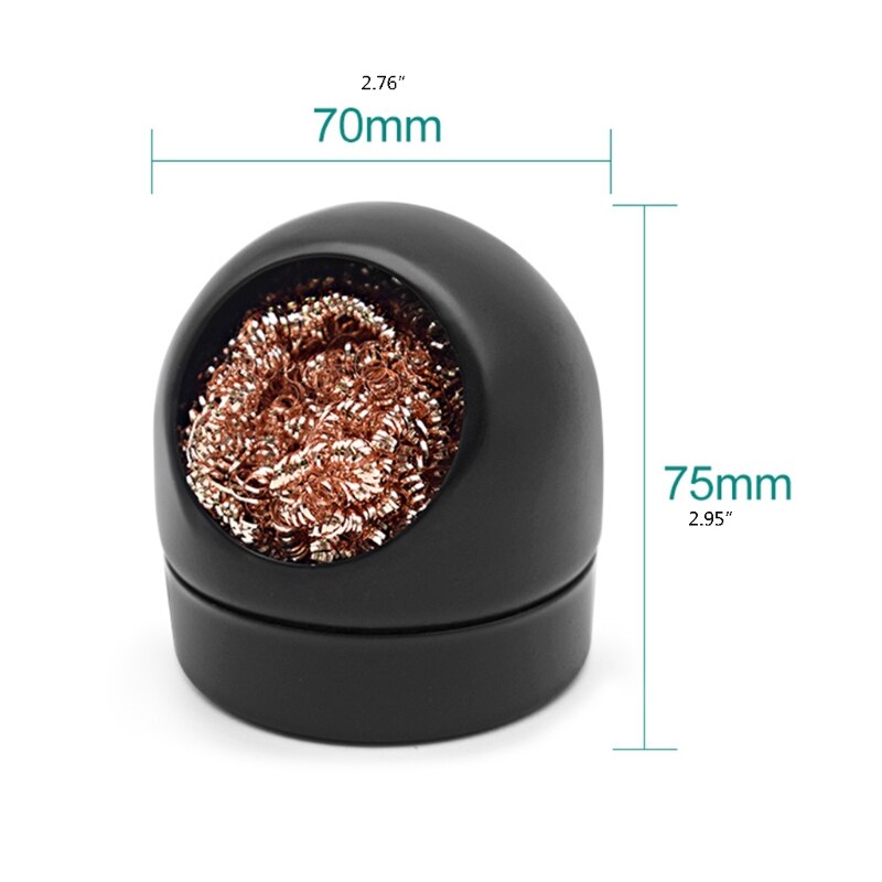 Soldering Tip Cleaner Solder Tip Cleaning Wire and Holder Soft Brass Tip Cleaner Kit for Cleaning Soldering Irons Tips