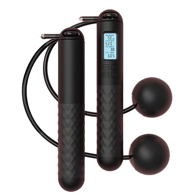 Cuerda de saltar ponderada, cuerda de saltar sin cuerda para Fitness con contador inteligente, cuerda de saltar inalámbrica para accesorios de Fitness