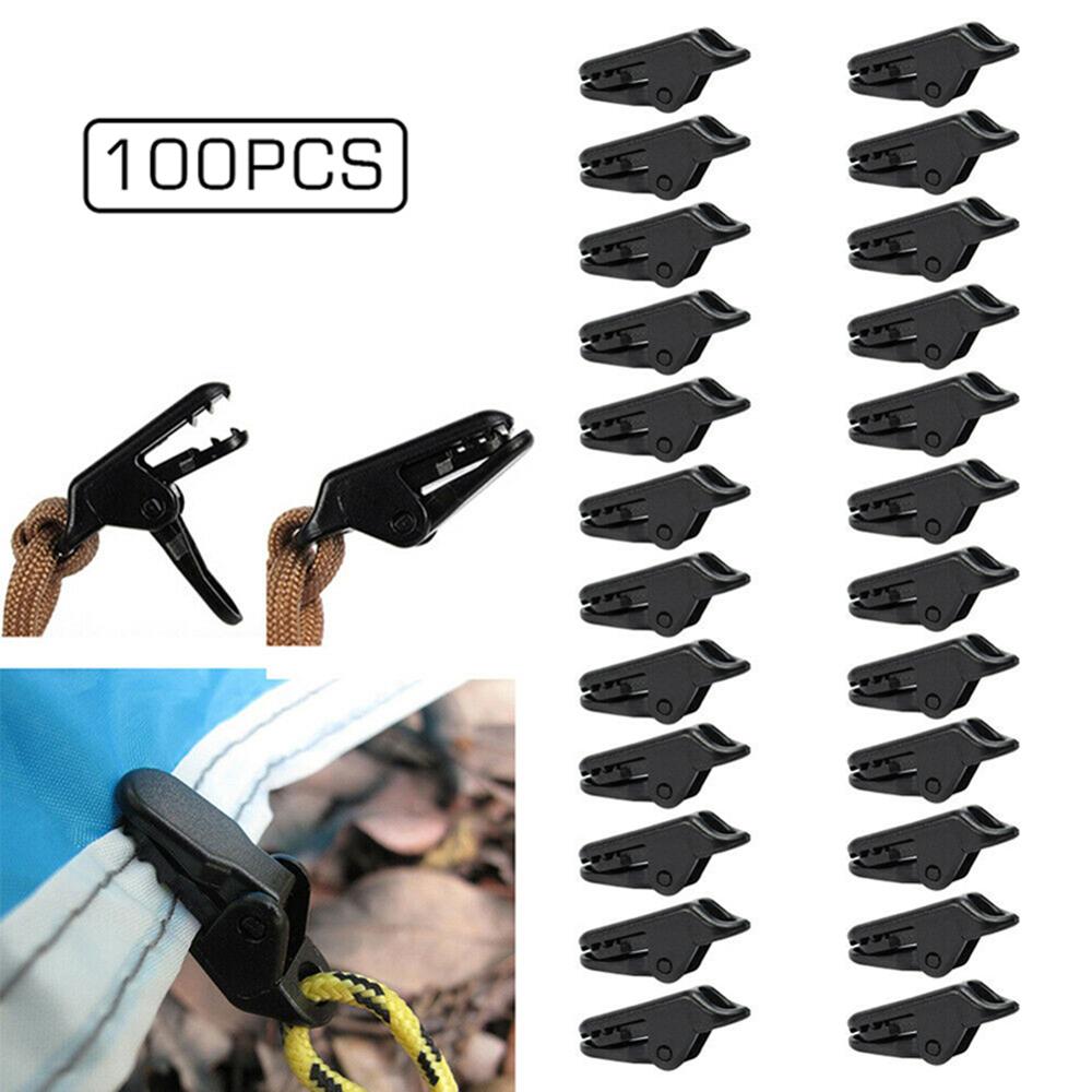 20pc pinces à bâche robustes pour tente de camping en plein air, pince crocodile