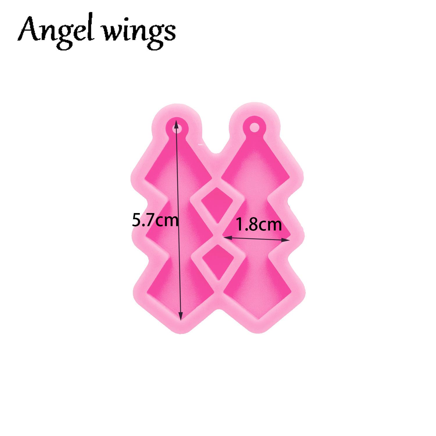 DY1075 Glossy Hoefijzer/Hart/Kunai Mes Oorbellen Siliconen Mallen, maken Ambachten Met Epoxy Diy Handgemaakte Charms Resin Art Mold: Beige