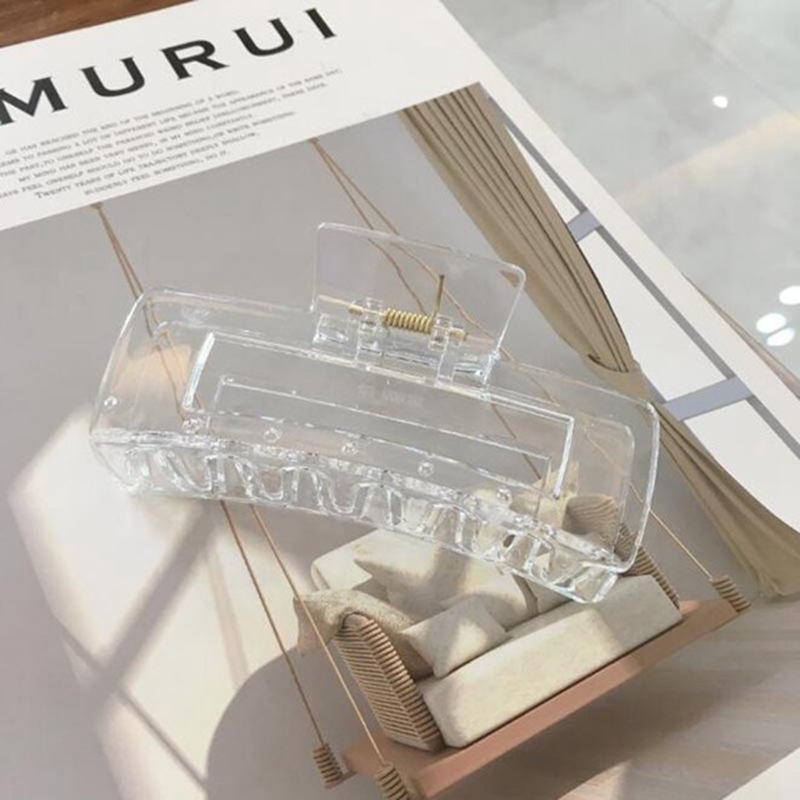 Matte Solid Haar Klauwen Clear Acryl Haar Clips Haarspelden Haarspeldjes Hoofddeksels Voor Vrouwen Meisjes Haar Accessoires: 1562-2