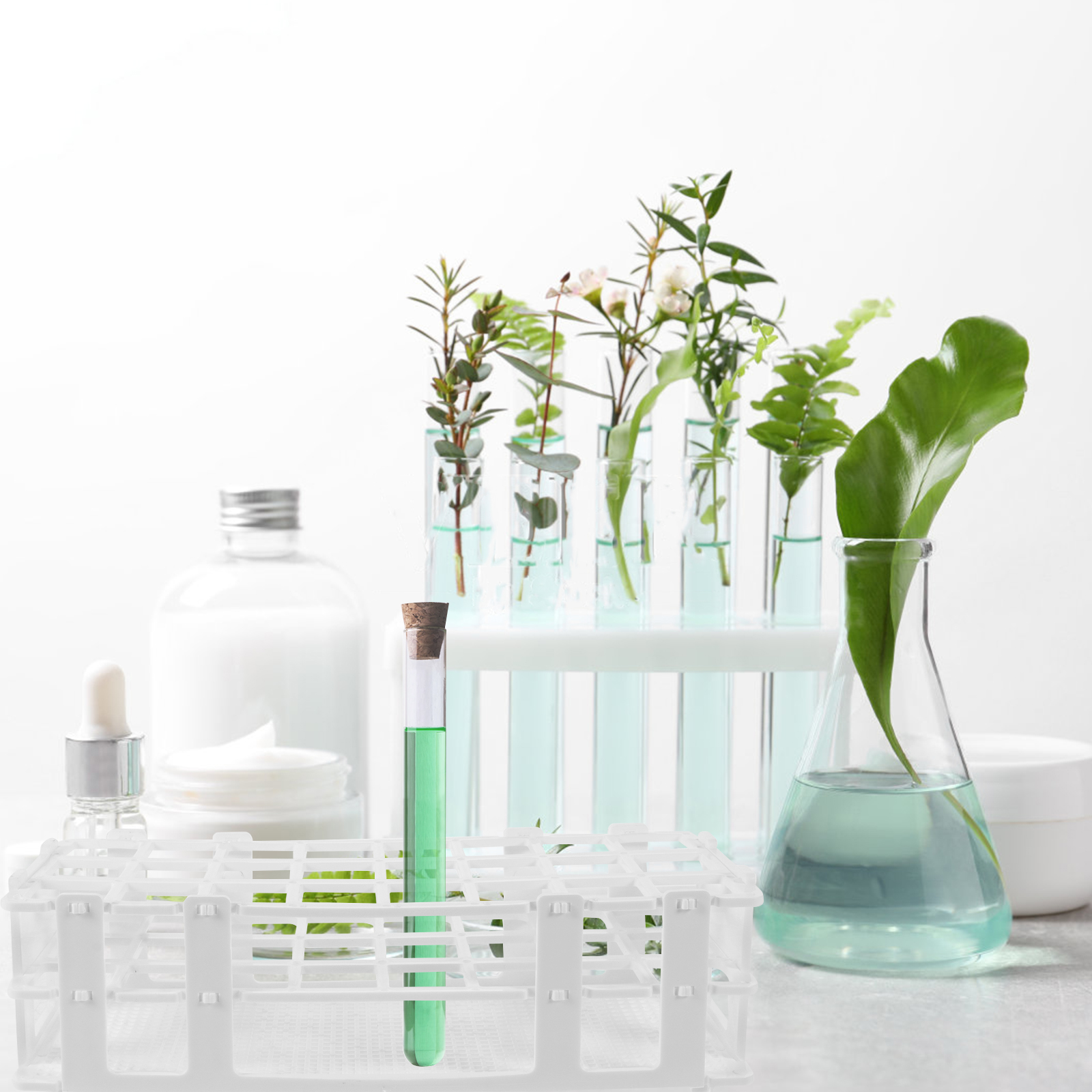 Test Tube Rack Multi-hole Test Tube Storage Rack Test Tube Holder for Labs