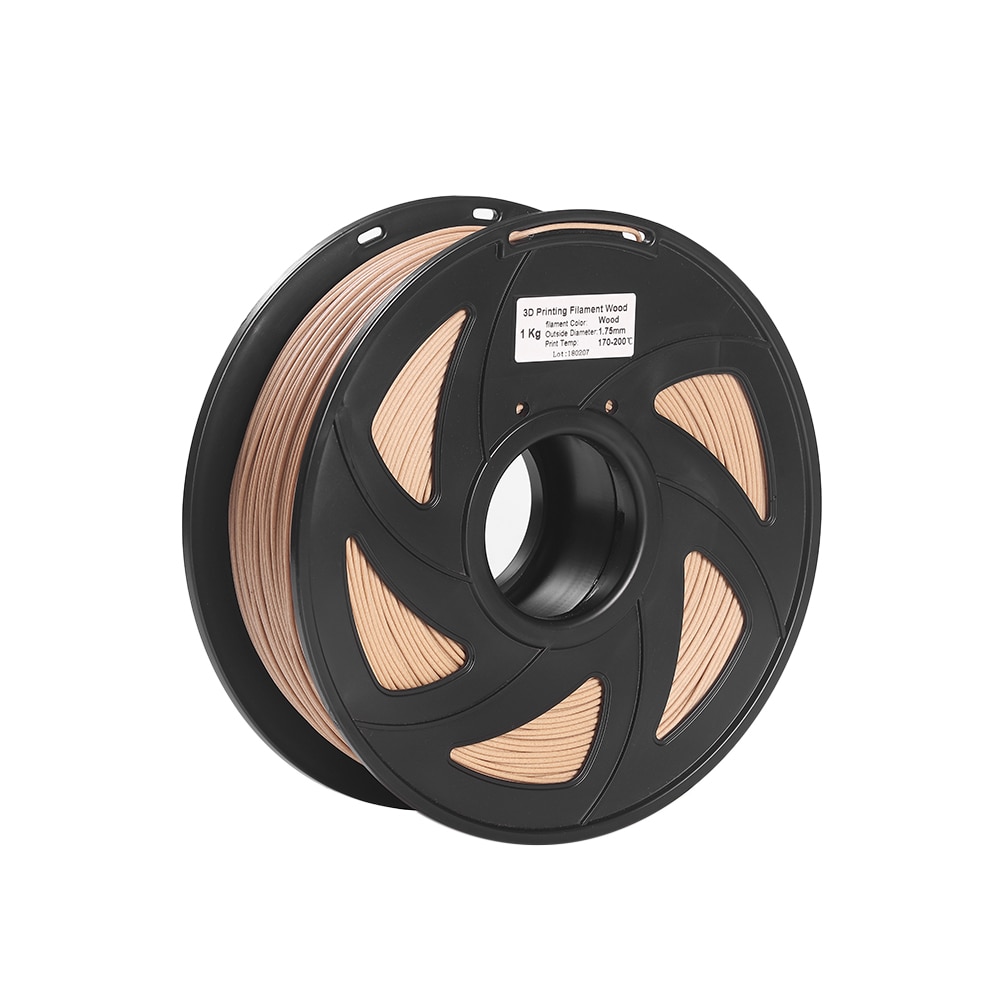 Pla 3d printer filament hout + pla 1.75mm 1kg spoel maatnauwkeurigheid  +/- 0.02mm