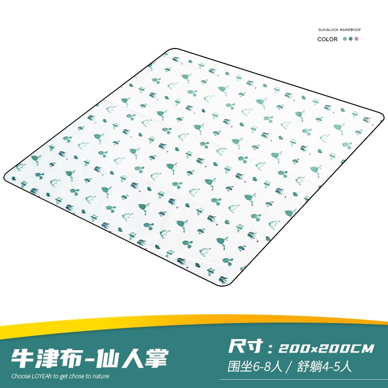 Esterilla para exteriores, utensilios de cocina para acampada, cubierta impermeable para acampada, playa, mar, accesorios de Picnic plegables, manta de Picnic portátil: Style 4